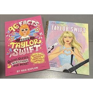NEW  Taylor Swift  by Wendy Loggia Little Golden Book Series & 96 Facts By Arlie